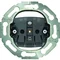 Earthed single socket-outlet without label with self-clamps - 396768 - Berker One.platform round series