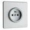 Earthed socket, ground steel