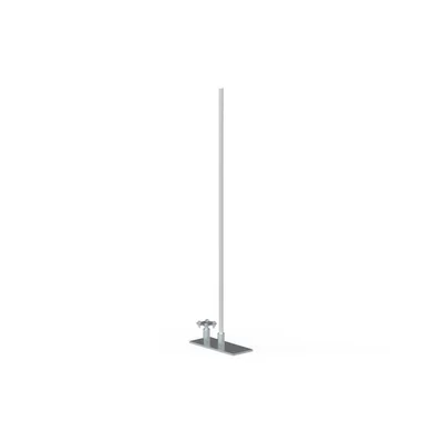 Earthing mast with a metal base, aluminum