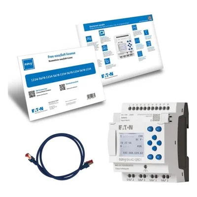 EASY-BOX-E4-AC1 easyE4, easySoft, cable - KIT DE INICIO, versión 230 V CA/CC