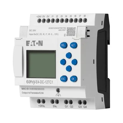 EASY-E4-DC-12TC1 easyE4 24VDC, 8DI(4AI), 4DO-T, con pantalla
