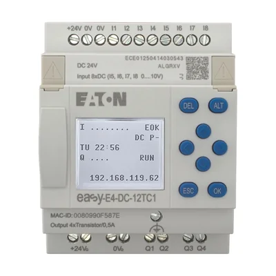 EASY-E4-DC-12TC1 easyE4 24VDC, 8DI(4AI), 4DO-T, mit Display