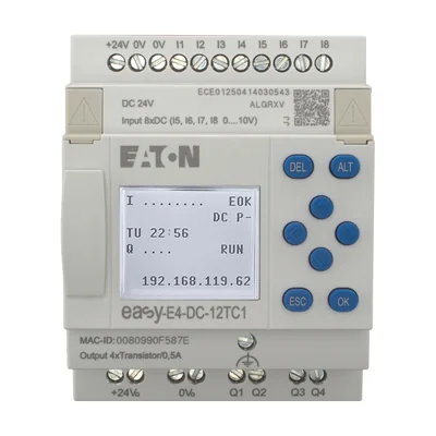 EASY-E4-DC-12TC1 easyE4 24VDC, 8DI(4AI), 4DO-T, mit Display