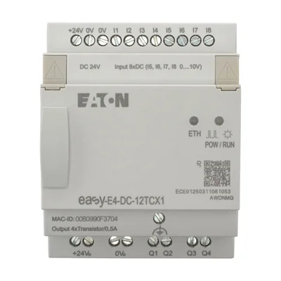 EASY-E4-DC-12TCX1 easyE4 24VDC, 8DI(4AI), 4DO-T, bez displeje