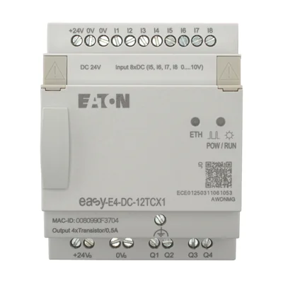 EASY-E4-DC-12TCX1 easyE4 24VDC, 8DI(4AI), 4DO-T, sin pantalla