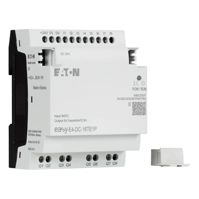 EASY-E4-DC-16TE1P easyE4 Extensión de inserción 24VDC, 8DI, 8DO-T