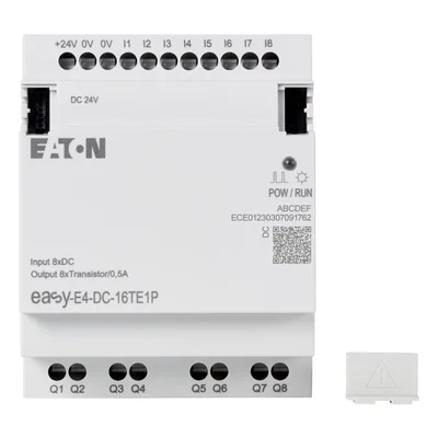 EASY-E4-DC-16TE1P easyE4 Prolunga a innesto 24VDC, 8DI, 8DO-T