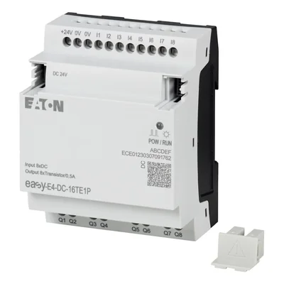 EASY-E4-DC-16TE1P easyE4 Push-in extension 24VDC, 8DI, 8DO-T