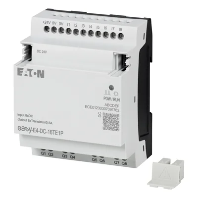 EASY-E4-DC-16TE1P easyE4 Push-in extension 24VDC, 8DI, 8DO-T