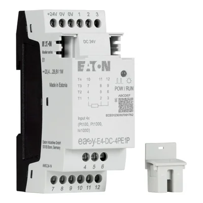EASY-E4-DC-4PE1P Rallonge à insertion easyE4 4AI (PT100/PT1000/NI1000)
