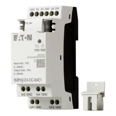 EASY-E4-DC-6AE1 Extensión easyE4 24VDC, 4AI, 2AO (0/4..20mA/0..10VDC)