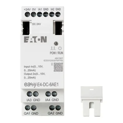 EASY-E4-DC-6AE1 rallonge easyE4 24VDC, 4AI, 2AO (0/4..20mA/0..10VDC)