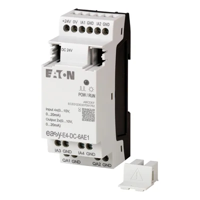 EASY-E4-DC-6AE1 rallonge easyE4 24VDC, 4AI, 2AO (0/4..20mA/0..10VDC)