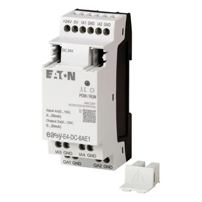EASY-E4-DC-6AE1 Rozšiřující modul easyE4 24VDC, 4AI, 2AO (0/4..20mA/0..10VDC)