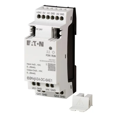 EASY-E4-DC-6AE1 Rozšiřující modul easyE4 24VDC, 4AI, 2AO (0/4..20mA/0..10VDC)