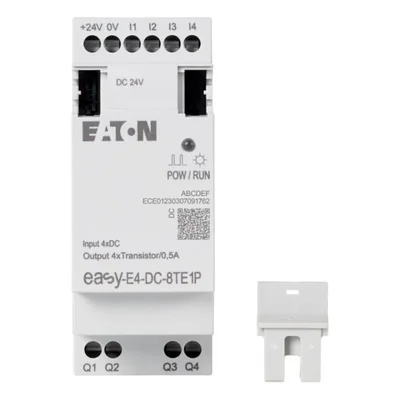 EASY-E4-DC-8TE1P easyE4 Push-in extension 24VDC, 4DI, 4DO-T