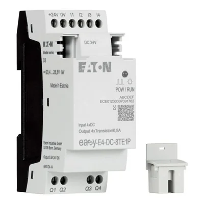 EASY-E4-DC-8TE1P easyE4 Push-in extension 24VDC, 4DI, 4DO-T