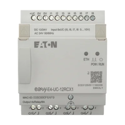 EASY-E4-UC-12RCX1 easyE4 12-24VDC, 24VAC, 8DI(4AI), 4DO-R, senza display