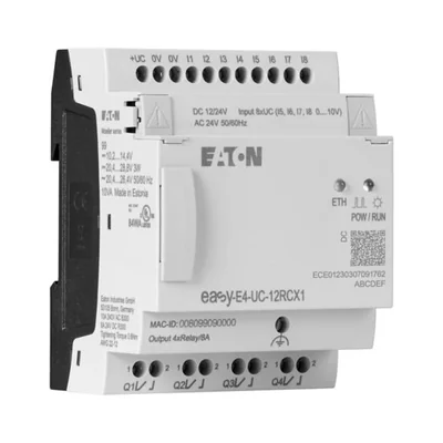 EASY-E4-UC-12RCX1 easyE4 12-24VDC, 24VAC, 8DI(4AI), 4DO-R, without display