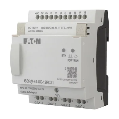 EASY-E4-UC-12RCX1 easyE4 12-24VDC, 24VAC, 8DI(4AI), 4DO-R, without display