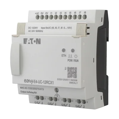 EASY-E4-UC-12RCX1 easyE4 12-24VDC, 24VAC, 8DI(4AI), 4DO-R, without display
