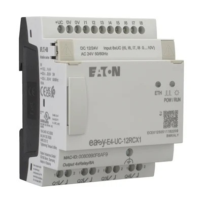 EASY-E4-UC-12RCX1 easyE4 12-24VDC, 24VAC, 8DI(4AI), 4DO-R, without display
