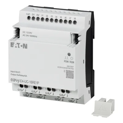 EASY-E4-UC-16RE1P easyE4 Extensión de inserción 12-24 V CC, 24 V CA, 8 DI, 8 DO-R