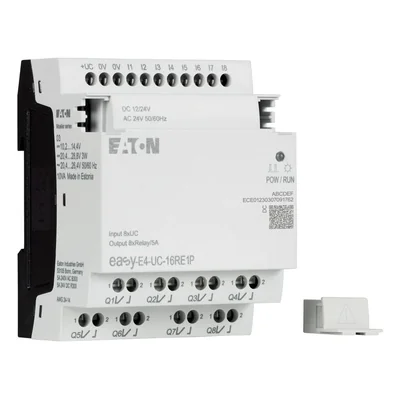 EASY-E4-UC-16RE1P easyE4 Extensión de inserción 12-24 V CC, 24 V CA, 8 DI, 8 DO-R