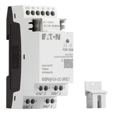 EASY-E4-UC-8RE1 Rallonge easyE4 12-24 V CC, 24 V CA, 4 entrées numériques, 4 sorties numériques - R