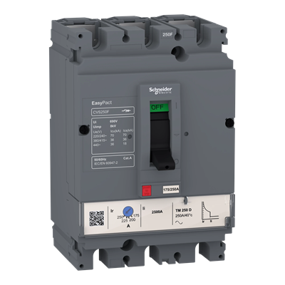 EasyPact electronic circuit breaker CVS100F TMD 16A 3P 3D