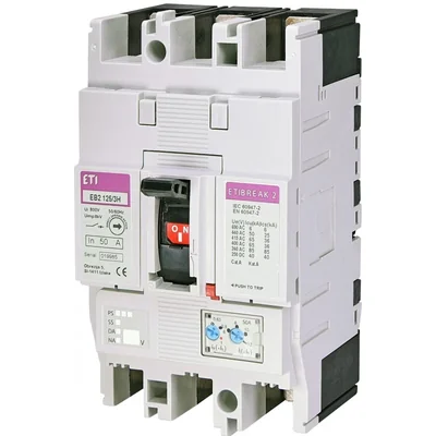 EB2 125/3H 50A 3p Interruptor automático de potencia 3P, 65kA, disparo TM