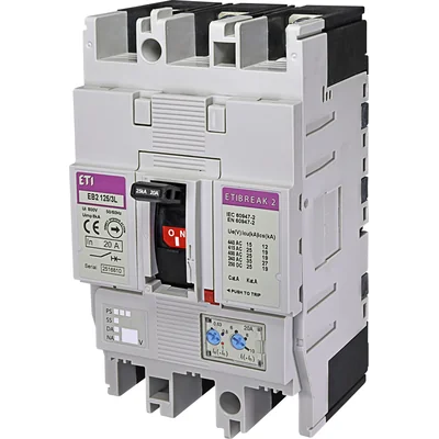 EB2 125/3L 20A 3p Power circuit breaker 3P, 25kA, TM trip