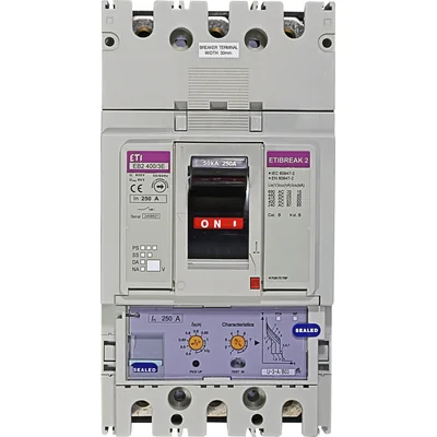 EB2 400/3E 250A 3p Power circuit breaker 3P, 50kA, electronic release