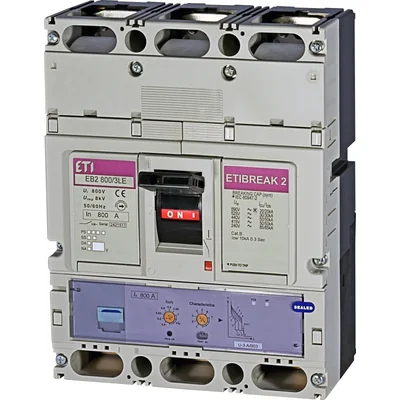 EB2 800/3LE 800A 3-poliger Leistungsschalter, 3-polig, 50 kA, elektronische Auslösung