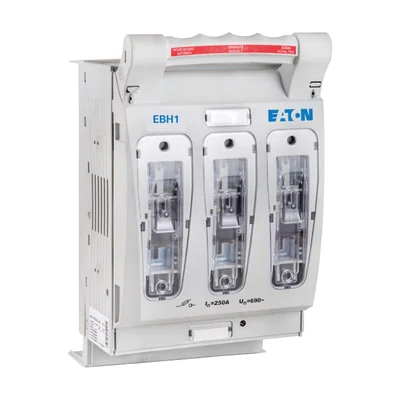 EBH113TBM1 Horizontal fuse switch, 250 A, AC 690 V, NH1, AC23B, 3P, IEC, 60mm rail mounting: screws