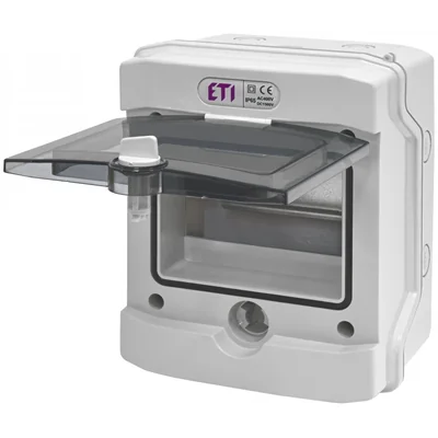 ECH-6G Surface-mounted housing 6 modules IP65 transparent door