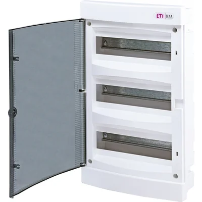 ECM36PT-s Flush-mounted housing, 3 rows of 12 modules, transparent door