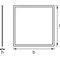 ECO CLASS PANEL 600 LED luminaire 40W 3400lm IP20 6500K CW 595mm square white