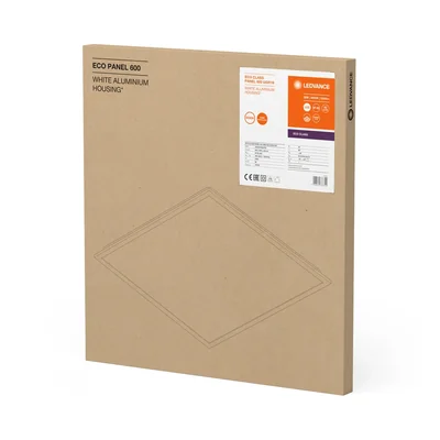 ECO CLASS PANEL 600 UGR<19 LED luminaire with glare reduction 36W 3240lm IP40 4000K NW 595mm square white