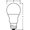 ECO LED bulb 8.5W E27 806lm 230V 27000K