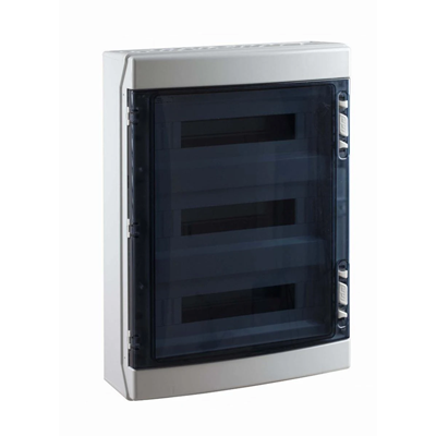 ECOLOGY modular switchboard 3x18 modules with transparent doors