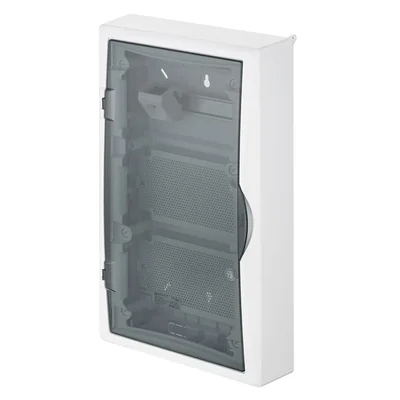ECONOMIC BOX 3x12 surface-mounted multimedia distribution board IP 40 - smoke color