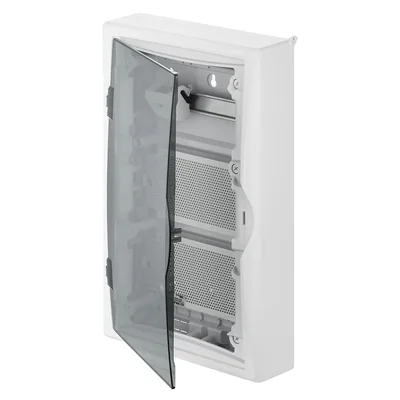 ECONOMIC BOX 3x12 surface-mounted multimedia distribution board IP 40 - smoke color