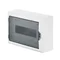 ECONOMIC BOX distribution board 1x12 PE+N surface-mounted IP 40 - smoke color