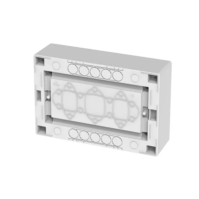 ECONOMIC BOX distribution board 1x12 PE+N surface-mounted IP 40 - smoke color