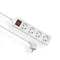 ECONOMIC Extension cord 4 sockets with/u switch 3m H05VV-F 3x1 white