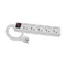 ECONOMIC Extension cord 5 sockets with/u switch 1.5m H05VV-F 3x1 white