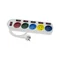 ECONOMIC Extension cord 5 sockets with/u switches 1.5m H05VV-F 3x1 white