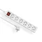 ECONOMIC Extension cord 6 sockets with/u switch 1.5m H05VV-F 3x1 white
