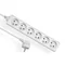 ECONOMIC Extension cord 6 sockets w/u 5m H05VV-F 3x1 white